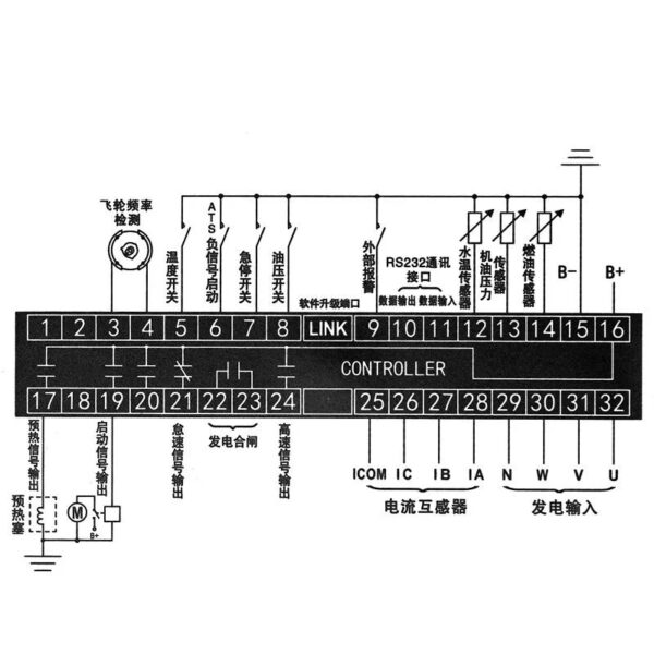 HJ-103B Diesel Genset Controller for ATS Generator Sets