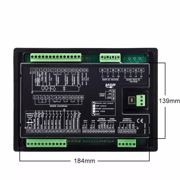 LIXISE LXC7110 Diesel Generator Auto Start Controller Unit