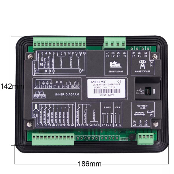 MEBAY DC60D Generator Set Controller for Diesel Gensets