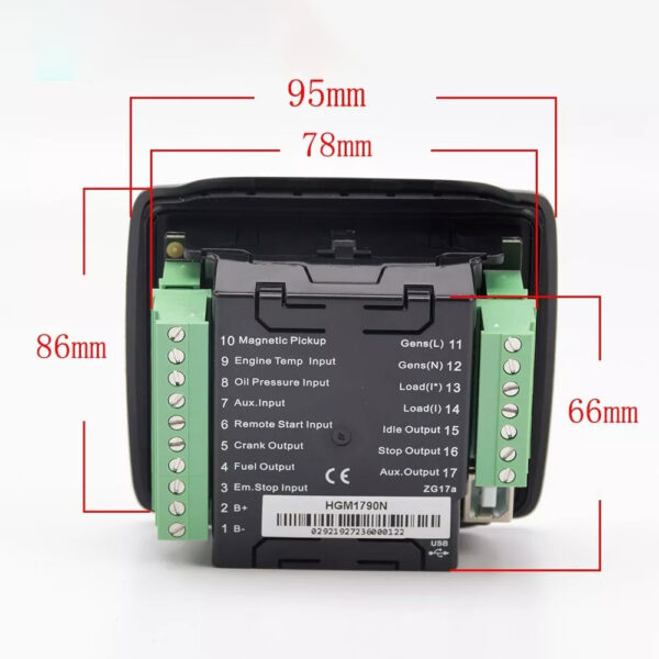 SmartGen HGM1790N Diesel Genset Auto Start Controller Module